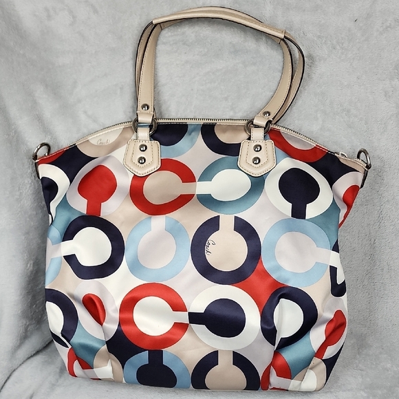 Coach 2013 Ashley OP Art Print North South Satchel - Picture 2 of 5